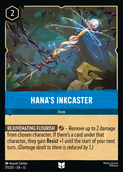 Hana's Inkcaster - Attack of the Vine! Lorcana spoiler