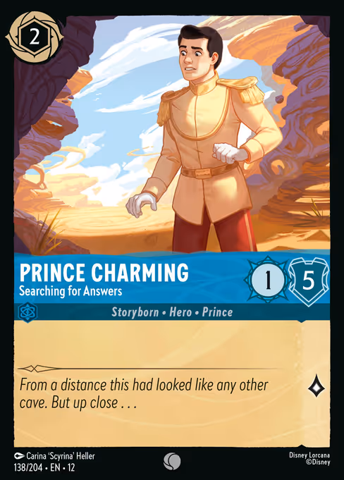 Prince Charming - Wilds Unknown Lorcana spoiler