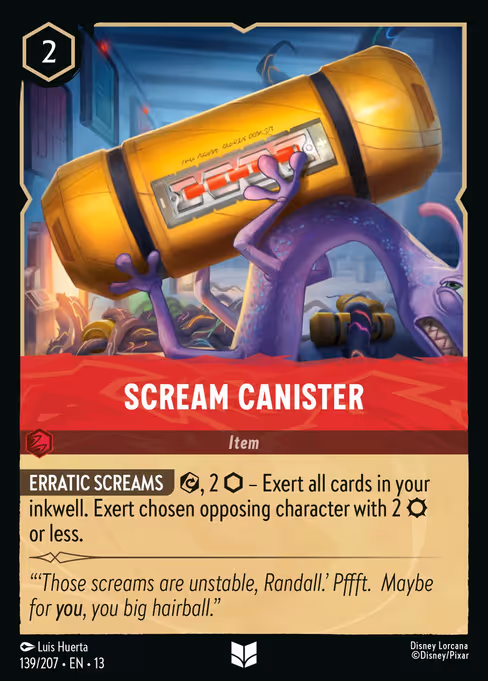 Scream Canister - Attack of the Vine! Lorcana spoiler