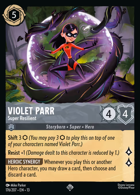 Violet Parr - Attack of the Vine! Lorcana spoiler