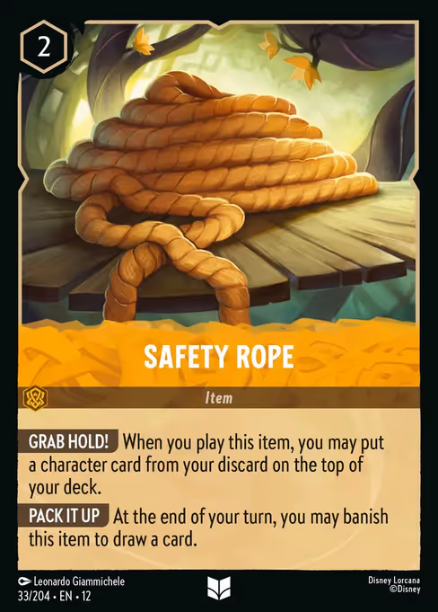 Safety Rope - Wilds Unknown Lorcana spoiler