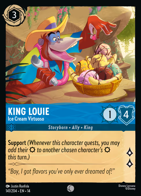King Louie - Hyperia City Lorcana spoiler