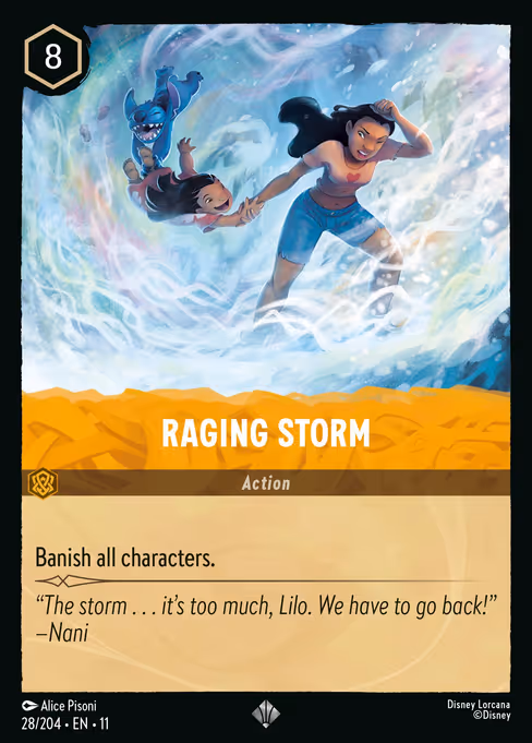 Raging Storm - Winterspell Lorcana spoiler