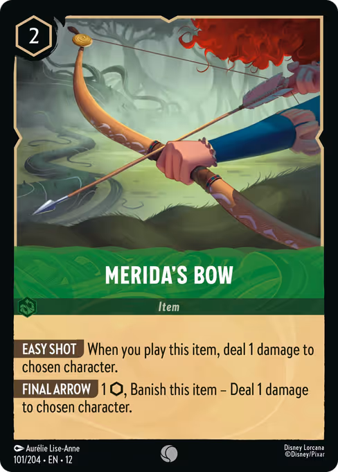 Merida's Bow - Wilds Unknown Lorcana spoiler