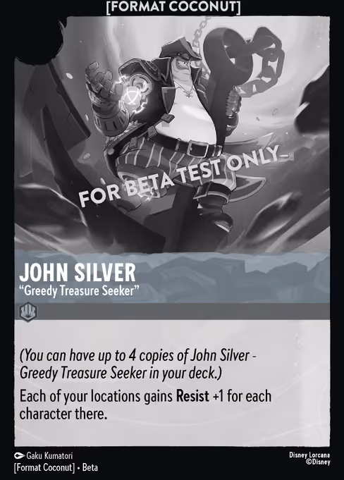 John Silver - Format Coconut Lorcana spoiler