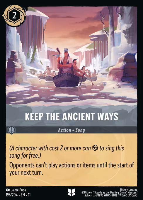 Keep the Ancient Ways - Winterspell Lorcana spoiler