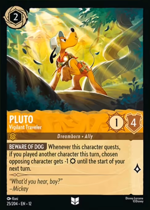Pluto - Wilds Unknown Lorcana spoiler