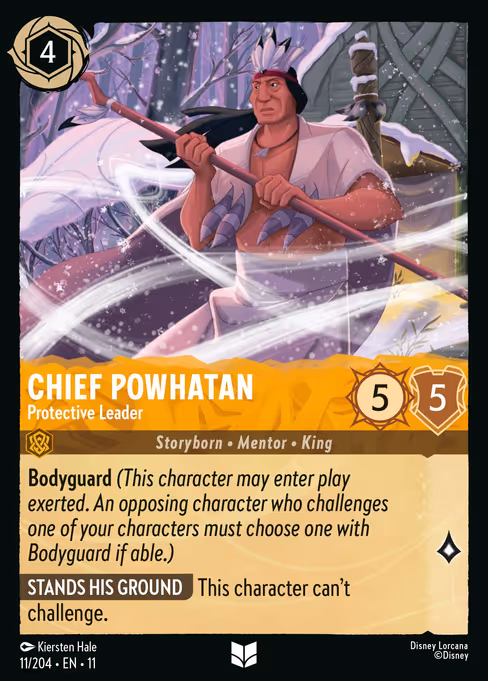 Chief Powhatan - Winterspell Lorcana spoiler