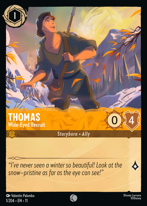 Thomas - Winterspell Lorcana spoiler