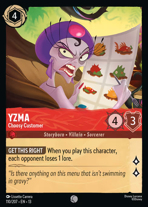 Yzma - Attack of the Vine! Lorcana spoiler