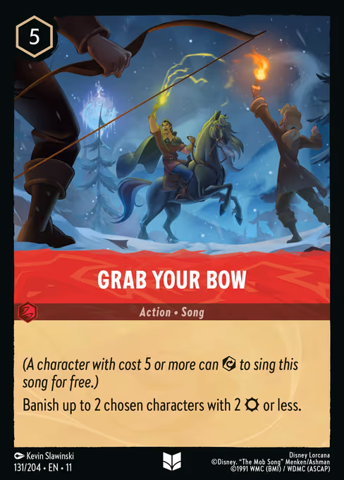 Grab Your Bow - Winterspell Lorcana spoiler