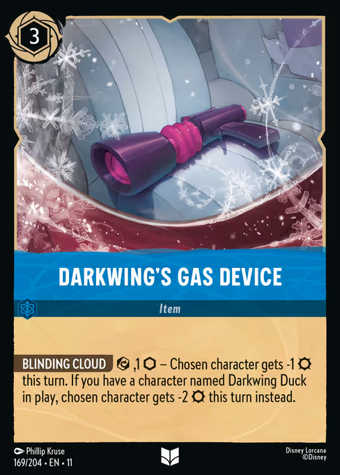 Darkwing's Gas Device - Winterspell Lorcana spoiler