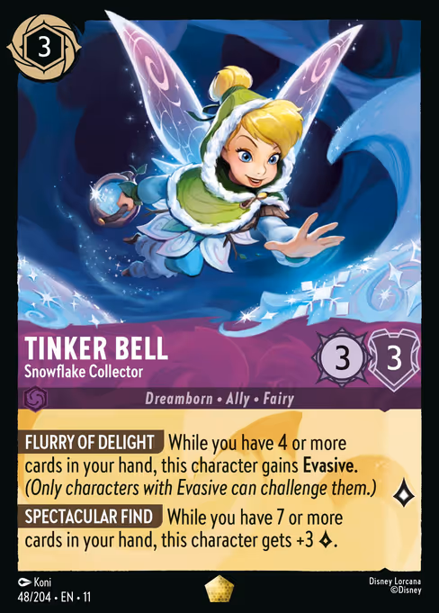 Tinker Bell - Winterspell Lorcana spoiler