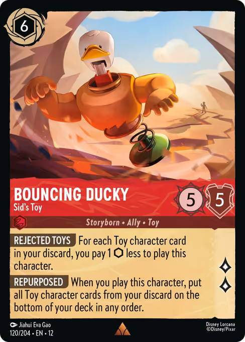 Bouncing Ducky - Wilds Unknown Lorcana spoiler