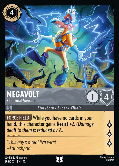 Megavolt - Attack of the Vine! Lorcana spoiler