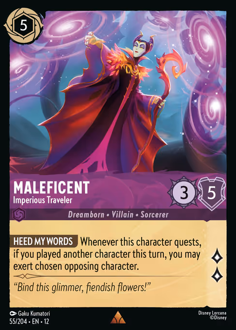 Maleficent - Wilds Unknown Lorcana spoiler
