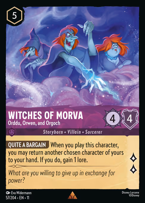 Witches of Morva - Winterspell Lorcana spoiler