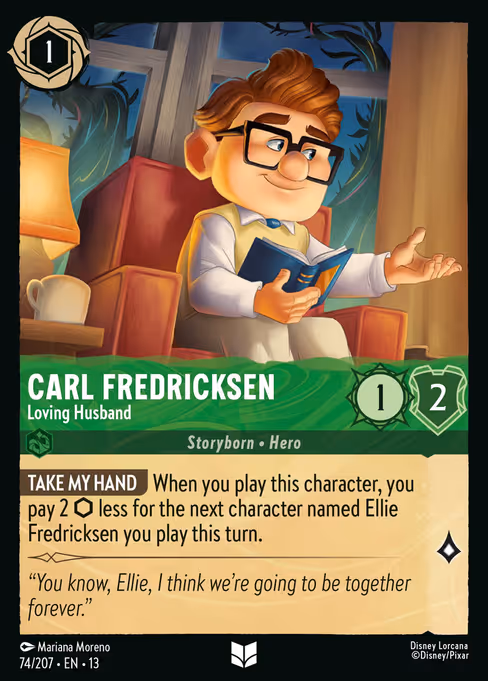 Carl Fredricksen - Attack of the Vine! Lorcana spoiler