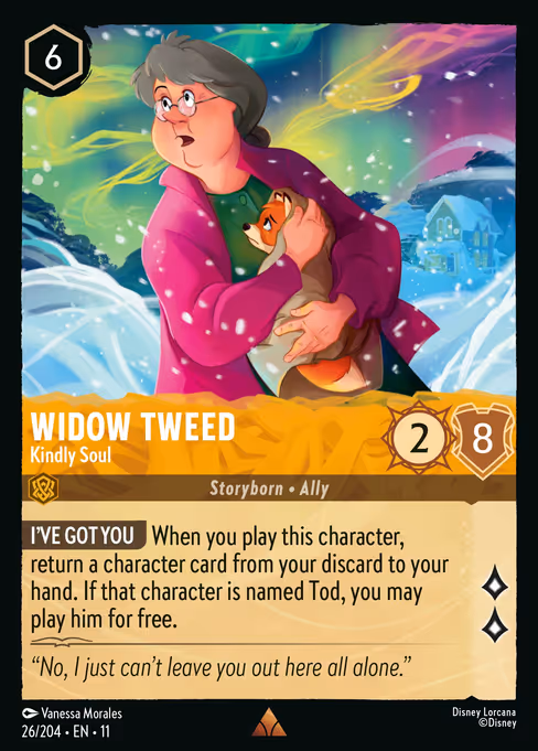 Widow Tweed - Winterspell Lorcana spoiler