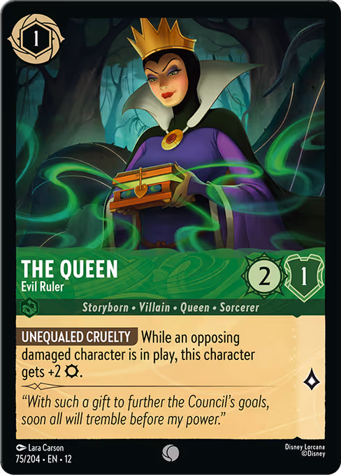 The Queen - Wilds Unknown Lorcana spoiler