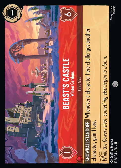 Beast's Castle - Winterspell Lorcana spoiler