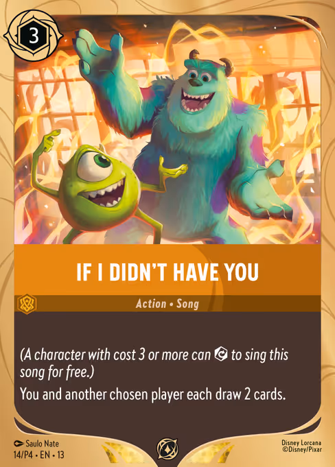 If I Didn't Have You - Promo Set 4 Lorcana spoiler