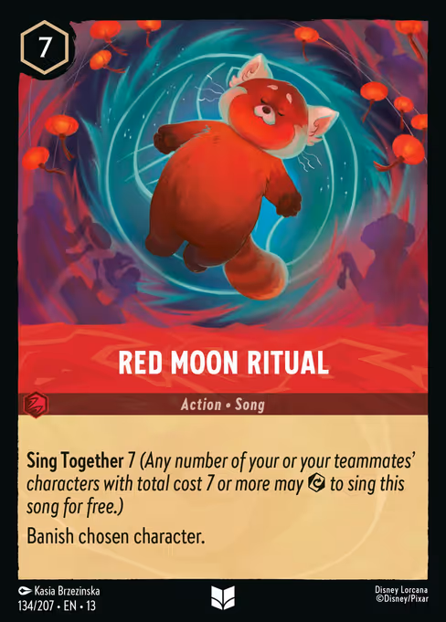 Red Moon Ritual - Attack of the Vine! Lorcana spoiler