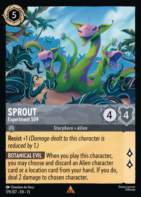Sprout - Attack of the Vine! Lorcana spoiler