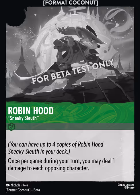 Robin Hood - Format Coconut Lorcana spoiler