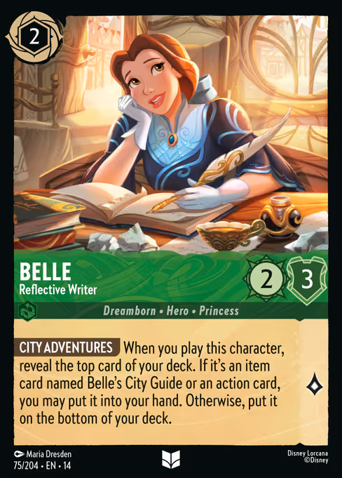 Belle - Hyperia City Lorcana spoiler