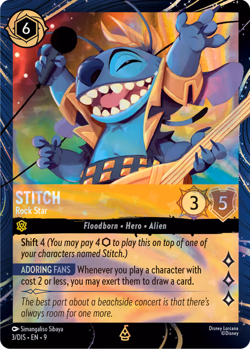 Stitch - EPCOT Festival of the Arts Lorcana spoiler