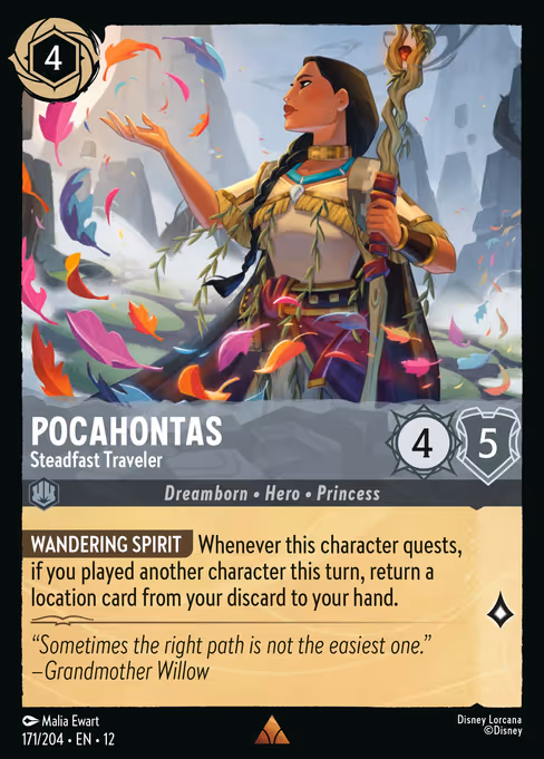 Pocahontas - Wilds Unknown Lorcana spoiler