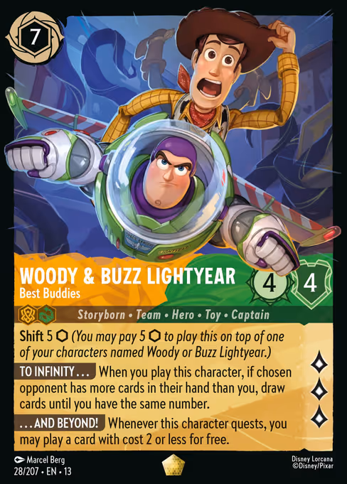 Woody & Buzz Lightyear - Attack of the Vine! Lorcana spoiler