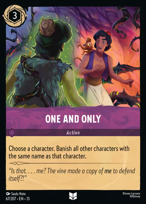 One And Only - Attack of the Vine! Lorcana spoiler