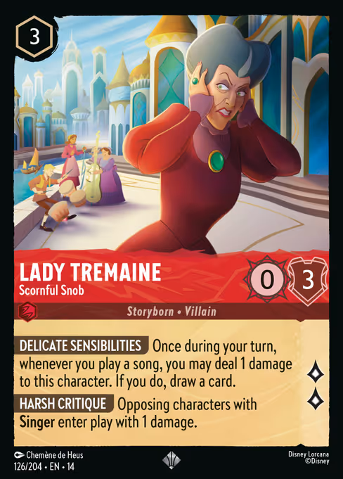 Lady Tremaine - Hyperia City Lorcana spoiler