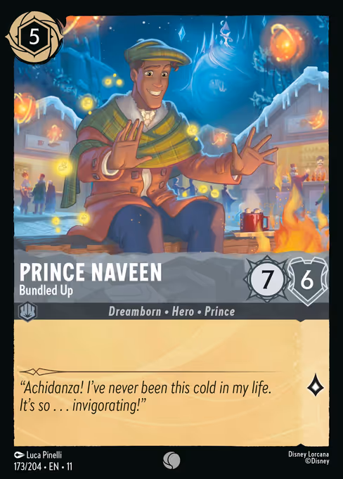 Prince Naveen - Winterspell Lorcana spoiler