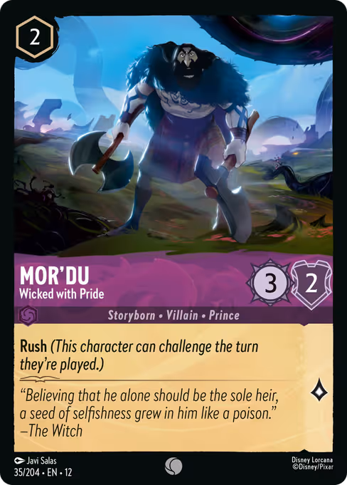 Mor’du - Wilds Unknown Lorcana spoiler