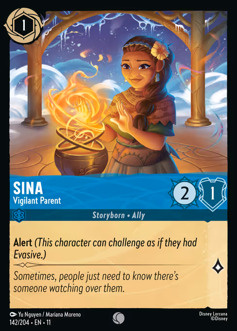 Sina - Winterspell Lorcana spoiler