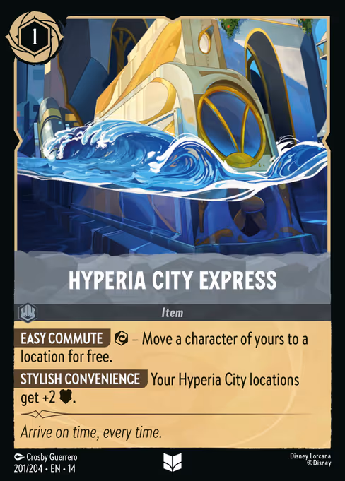 Hyperia City Express - Hyperia City Lorcana spoiler
