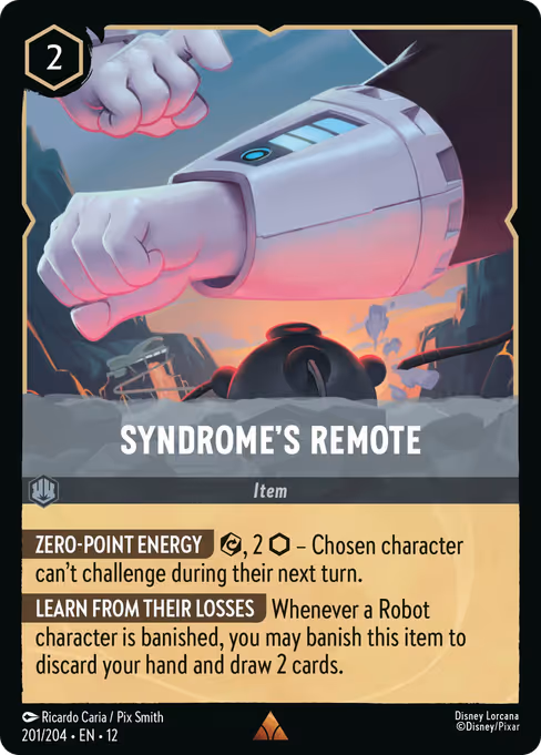 Syndrome's Remote - Wilds Unknown Lorcana spoiler