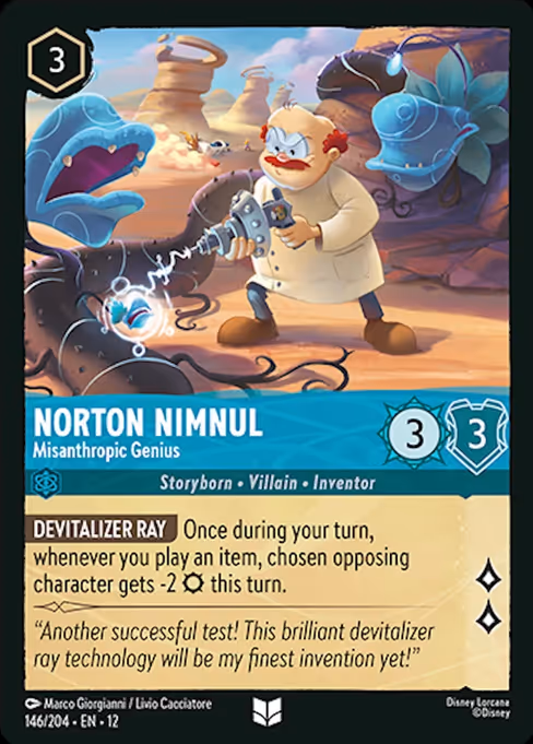 Norton Nimnul - Wilds Unknown Lorcana spoiler