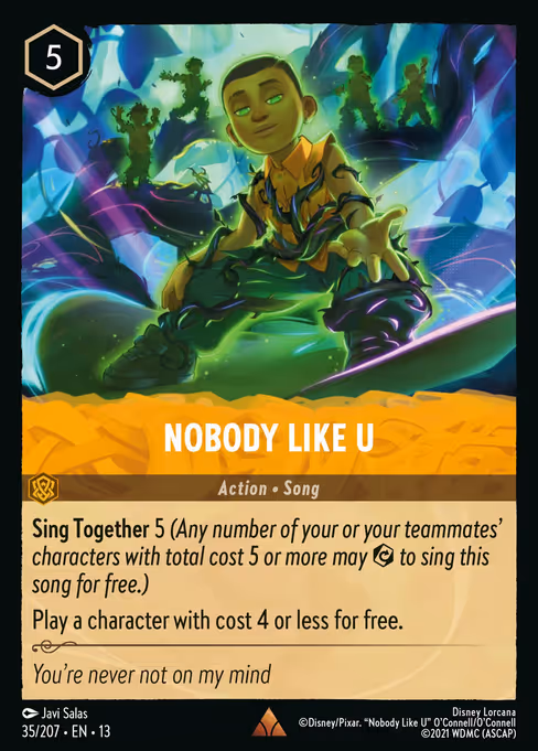 Nobody Like U - Attack of the Vine! Lorcana spoiler
