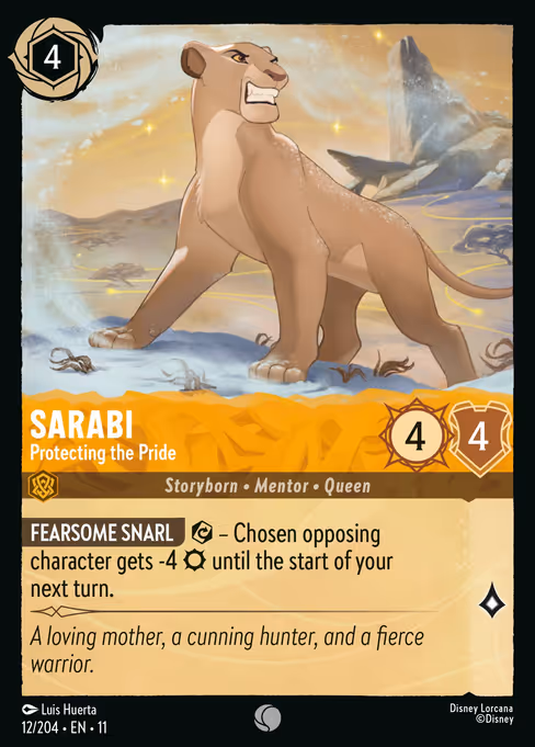 Sarabi - Winterspell Lorcana spoiler