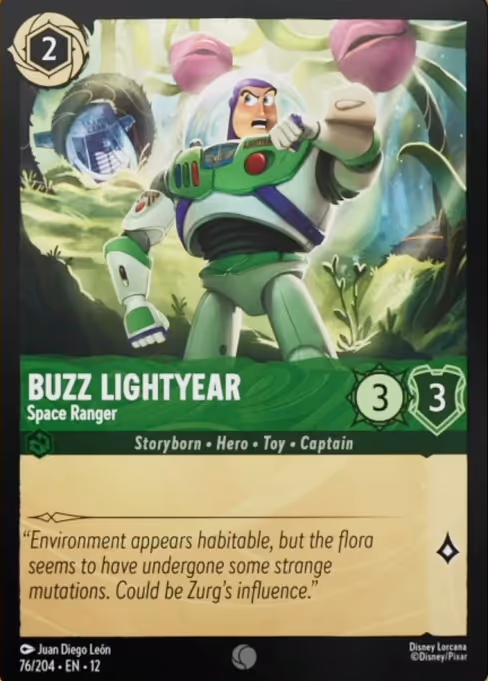 Buzz Lightyear - Wilds Unknown Lorcana spoiler