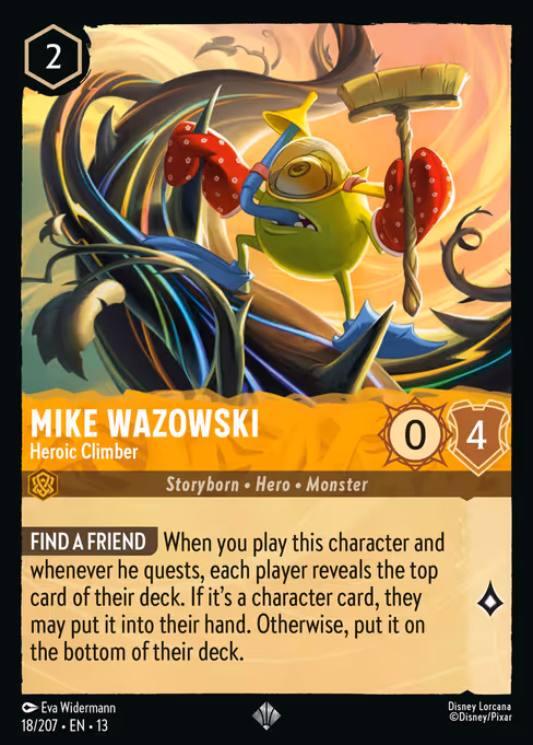 Mike Wazowski - Attack of the Vine! Lorcana spoiler
