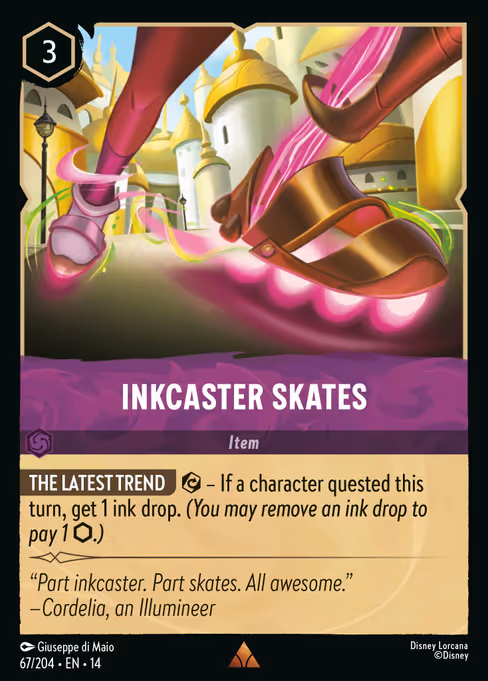 Inkcaster Skates - Hyperia City Lorcana spoiler