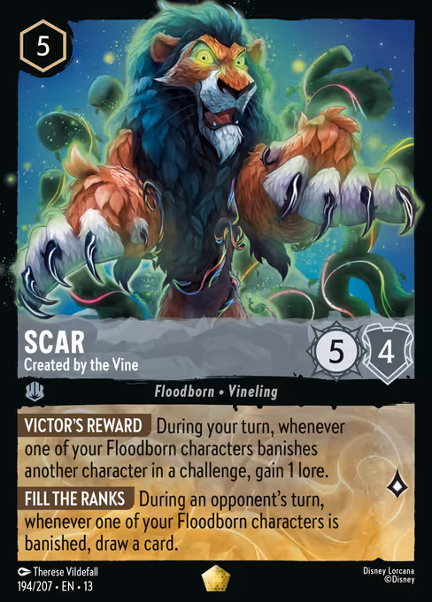 Scar - Attack of the Vine! Lorcana spoiler