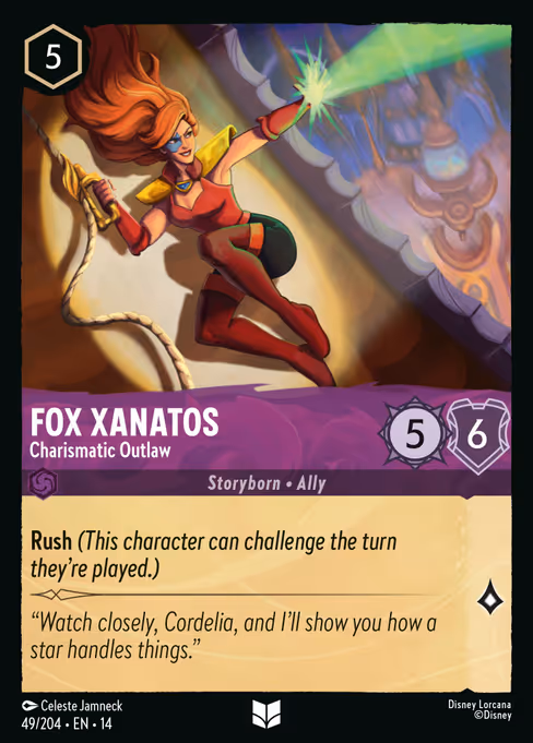 Fox Xanatos - Hyperia City Lorcana spoiler