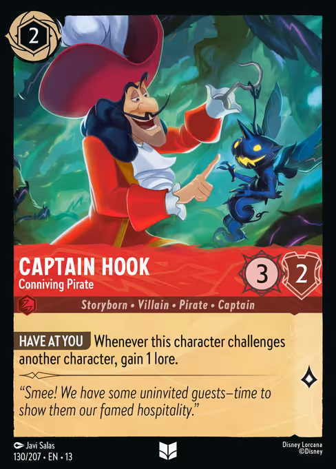 Captain Hook - Attack of the Vine! Lorcana spoiler