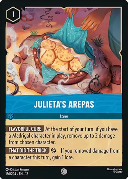 Julieta's Arepas - Wilds Unknown Lorcana spoiler